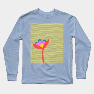 Flower and stripes Long Sleeve T-Shirt